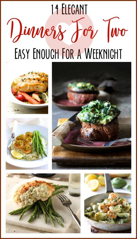 14 Elegant Dinners for Two Easy Enough for a Weeknight – Parade Dinner For 2 Date Night, Dinners For Two Easy, Dinner Date Recipes, Dinners For Two, Elegant Dinners, Night Dinner Recipes, Easy Meals For Two, Dinner Ideas Easy, Dinner For 2