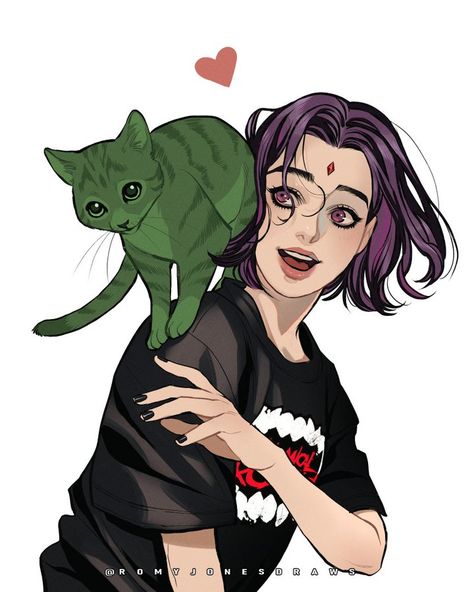 Romy Jones//Commissions Open on X: "💚💜 https://t.co/BbKxVP2uLv" / X Raven Comics, Raven Fanart, Raven Beast Boy, Original Teen Titans, Teen Titans Fanart, Cute Halloween Makeup, Dc Comics Wallpaper, Gamer Pics, Dc Icons