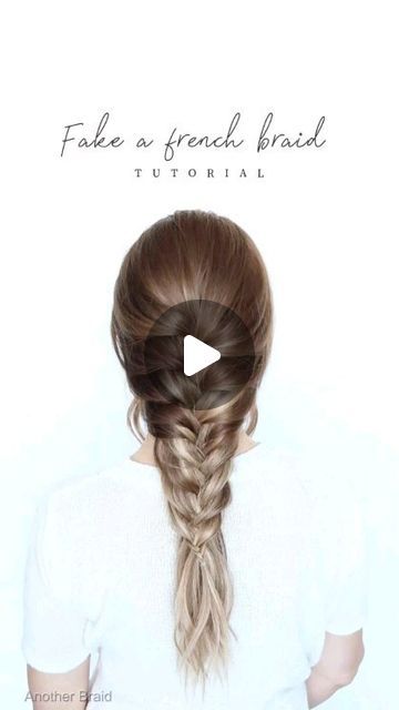 Fake French Braid, French Braid, Braids, Hair, On Instagram, Instagram