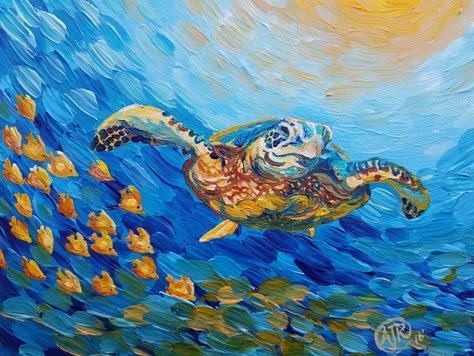 AmbersNature art store is a one of a kind delight. Colorful,Joyful, and expressive way to paint the ocean, surf, marine life, animals, and nature scenes. Paint The Ocean, Flora And Fauna Art, Sea Life Painting, Animals On Land, Marine Life Art, Ocean Bedroom, Ocean Art Painting, Drawings To Draw, Watercolor Practice