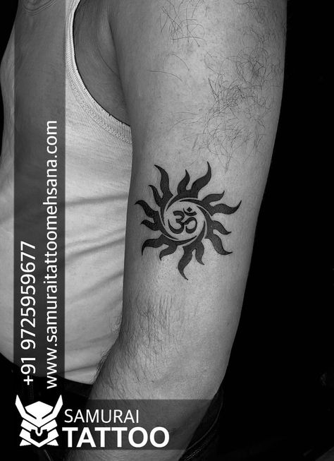 Sun With Om Tattoo, Meaning Full Tattoo, Tattoo Sanskrit, Sun Tattoo Meaning, Tattoo Sun, Om Tattoo Design, Tattoo Design For Hand, Sun Tattoo Designs, Sanskrit Tattoo