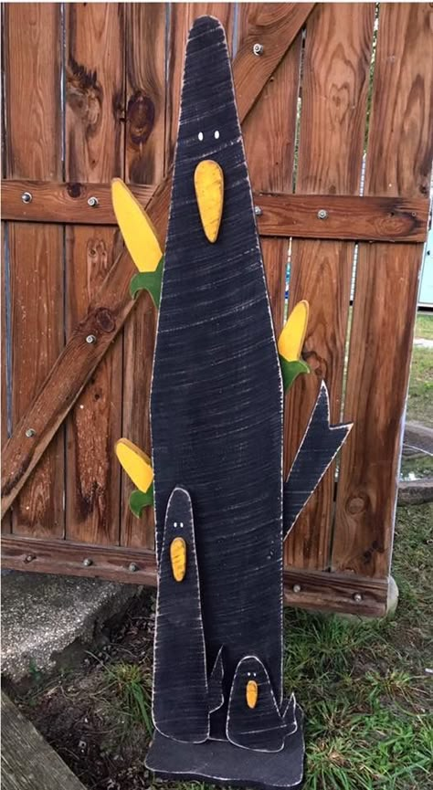 Fall Harvest Crafts, Wood Scarecrow, Primitive Fall Crafts, Fall Decal, Primitive Halloween Decor, Primitive Fall Decor, Fall Wood Crafts, Halloween Wood Crafts, Easy Halloween Crafts