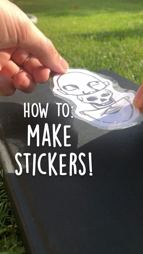 HOW TO MAKE STICKERS AT HOME EASILY 💫 | How to make stickers, Crafts to do when your bored, Pinterest diy crafts Make Stickers At Home, Stickers At Home, Crafts To Do When Your Bored, Make Stickers, Pinterest Diy Crafts, Fun Crafts To Do, How To Make Stickers, Cat Air, Fun Easy Crafts