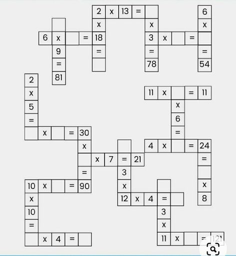 multiplication puzzles with answers. #matheasily #mathworksheets #mathgames #kids #kindergartenmath #firstgrademath #numberbonds Math Crossword Puzzles, Counting Chart, Multiplication Puzzles, Holiday Math Worksheets, Puzzles With Answers, Math Logic Puzzles, Fun Math Worksheets, Math Practice Worksheets, Maths Worksheets