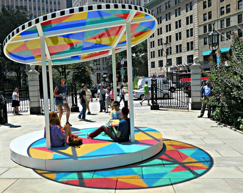 Urban Furniture Design, Daniel Buren, Urban Playground, Public Space Design, Playground Design, Landscape And Urbanism, Urban Modern, Landscape Architecture Design, Urban Furniture