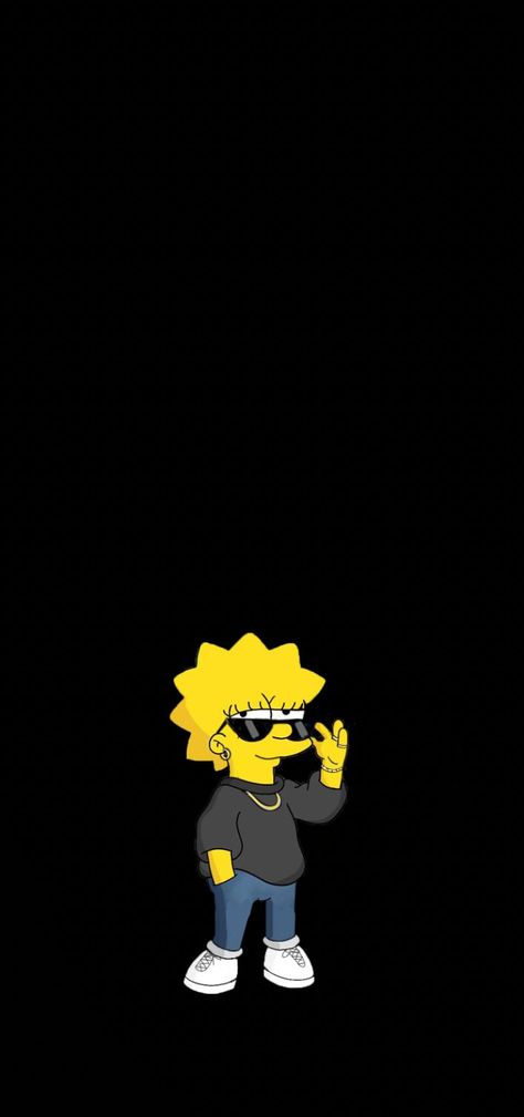 Cool Lisa Simpson, Cool Wallpapers Cartoon, Lisa Simpson, Cool Wallpaper, Bart Simpson, Phone Wallpaper, Iphone Wallpaper, Iphone, Drawings