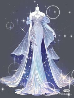 Star Theme Dress, Average Wedding Dress Cost, Chinese Fancy Dress, Wedding Dress 2024, Vestidos Anime, Fairytale Forest, Recycled Dress, Images Kawaii, Dress Design Drawing