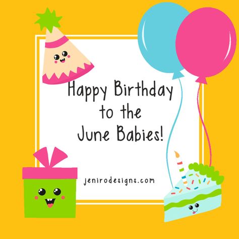 June Babies Birthday, June Magick, 30th Birthday Wishes, June Quotes, Litha Summer Solstice, Have The Best Day, Thank You Happy Birthday, Happy June, Monthly Pictures