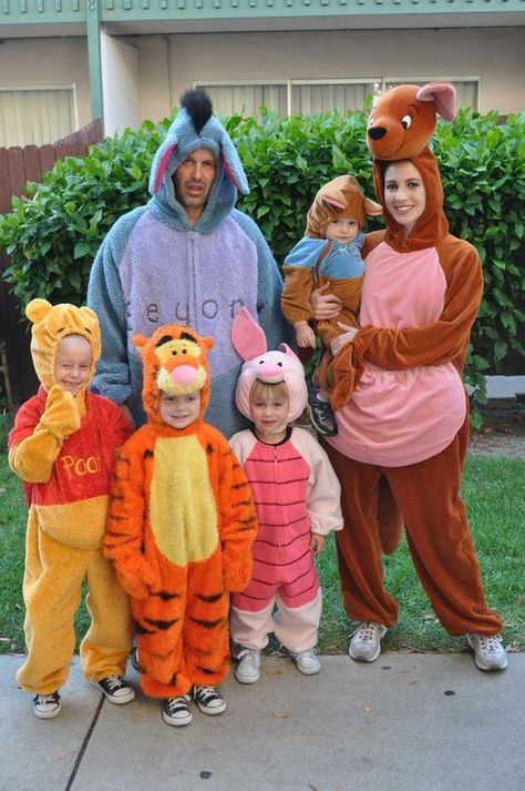 Winnie The Pooh Costumes, Disney Family Costumes, Anime Festival, Winnie The Pooh Characters, Winnie The Pooh Costume, Pooh Characters, Characters Costumes, Pooh Halloween, Winnie The Pooh Halloween