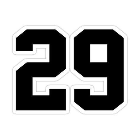 Number 29 t-shirt, stickers, and more from Swaygo. Shop now! #swaygo #number29 #tshirt . #29_Wallpaper_Number #Rise_And_Grind_Quotes #29_Number #Grind_Quotes 29 Wallpaper Number, Rise And Grind Quotes, 29 Number, 28 Number, Grind Quotes, Custom Hard Hats, Custom Car Stickers, Custom Wall Stickers, Sports Numbers