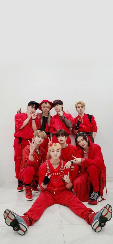 Studio Choom on twitter • 29 August 2021 Stray Kids Wallpaper, Studio Choom, Photo Grouping, Red Wallpaper, Red Aesthetic, Kids Wallpaper, Crazy Kids, Kpop Wallpaper, K Idols