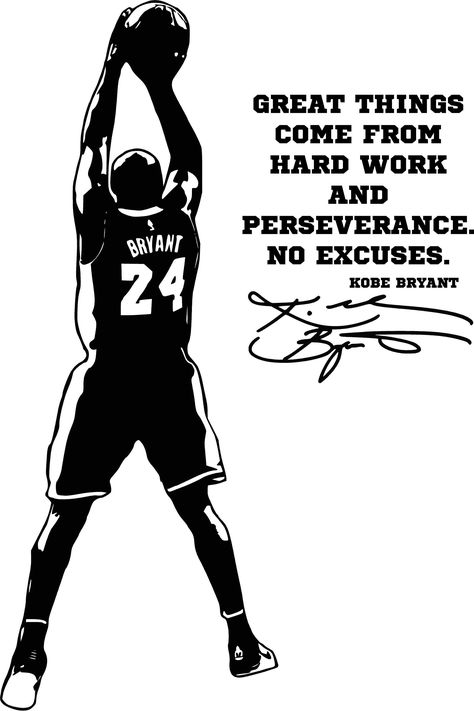 Kobe Bryant, NBA, Michael Jordan Inspirational basketball quote, decal, sticker, vinyl, wall, home, bathroom, school, office decor. Decal measures 49.5 tall x 33 wide, but if you need a different size, please message me for a bid. Will be sent in panels. Instructions will be messaged to you:) We also love special orders, if you have an image in mind or just want one of ours tweaked, let us know and we will do our best to accommodate you. Kobe Bryant Door Decoration, Quotes From Basketball Players, Basketball Confidence Quotes, Giannis Antetokounmpo Quotes, Good Sports Quotes, Kobe Quotes Motivation, Motivational Quotes For Basketball, Inspirational Quotes Basketball, Quotes For Back To School