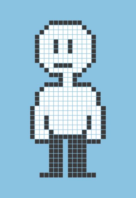 8 bit grid Pixel Art Character Base, Undertale Sprites, Pose References For Drawing, Undertale Pixel Art, Help With Drawing, Human Base, Drawing 101, Pixel Art Tutorial, References For Drawing