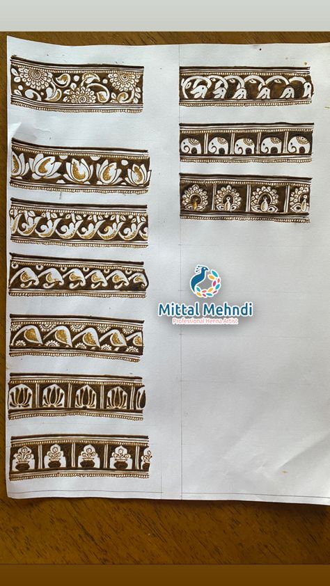 Advanced treditional belt for bridal mehndi design Border Design In Mehandi, Bridal Border Mehndi Design, Mehndi Designs Belt, Mehendi Belt Designs, Mehndi Belt Design, Belt Mehendi Designs For Hands, Advance Mehndi Design, Mehandi Check Design, Bridal Mehndi Elements