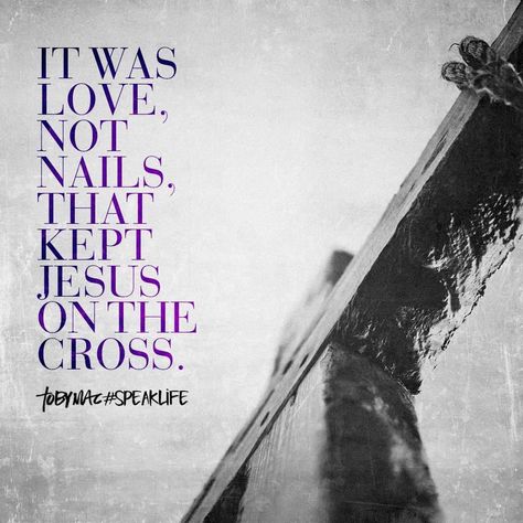 Tobymac Speak Life, Week Inspiration, Toby Mac, Speak Life, Holy Week, Facebook Post, Jesus On The Cross, Knowing God, Verse Quotes