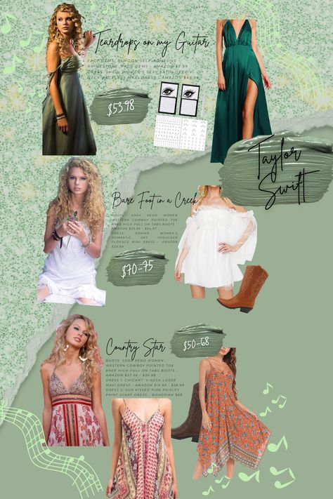 Teardrops On My Guitar Dress, Teardrops On My Guitar Outfit, Guitar Outfit, Teardrops On My Guitar, Women Cowboy Boots, 22 Bday, Era Outfits, Swiftie Aesthetic, Bday Outfits