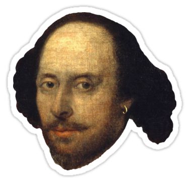 "William Shakespeare" Stickers by AnagnorisisCine | Redbubble Shakespeare Collage, Shakespeare Stickers, Shakespeare Plays Posters, Taylor Swift Stickers The Tortured Poets Department, Shakespeare Tragedies, Clear Background, Planner Tips, Cartoon Stickers, William Shakespeare