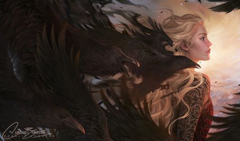 An Enchantment of Ravens An Enchantment Of Ravens, Enchantment Of Ravens, The Old Astronomer, Margaret Rogerson, Percy Jackson Fanart, Charlie Bowater, Throne Of Glass Fanart, Fan Art Anime, Viria