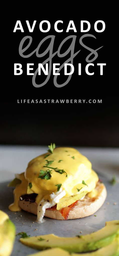 Easy Eggs Benedict Recipe, Avocado Eggs Benedict, Banana Breakfast Recipes, Blender Hollandaise, Easy Lunch Box Recipes, Easy Eggs Benedict, Benedict Recipe, Avocado Eggs, Eggs Benedict Recipe