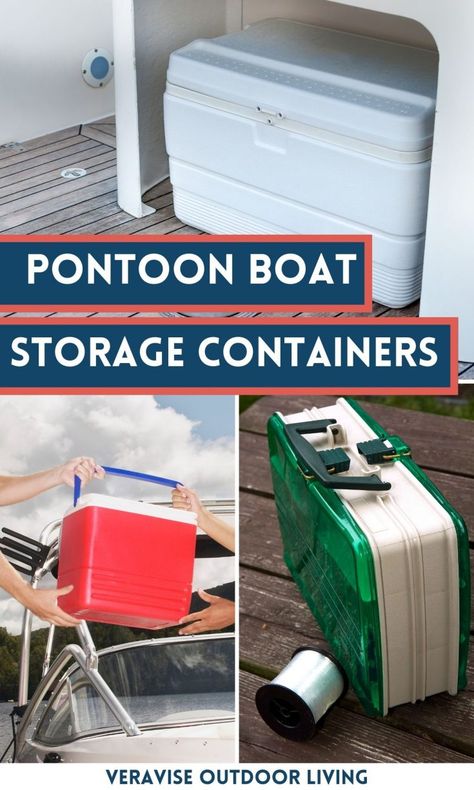 If keeping your pontoons organized feels like a challenging task, we totally understand. Thankfully there are tons of pontoon boat storage containers on the market designed to help keep your stuff safe and sound, and your pontoons clutter-free. The post Pontoon Boat Storage Containers To Stay Organized Onboard appeared first on VeraVise Outdoor Living. Pontoon Storage Ideas, Pontoon Organization Ideas, Pontoon Boat Storage Ideas, Boat Hacks Ideas, Pontoon Boat Hacks, Pontoon Boat Makeover Diy, Boat Organization Ideas, Pontoon Makeover, Boat Storage Ideas