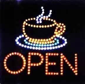 Led Open Sign, Open Sign, Open Signs, Cafe Coffee, Energy Consumption, Led Signs, Led Neon, Java, Tea Cup