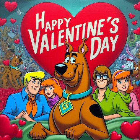 Friends Gang Images, Valentines Day Card Sayings, 80s Artwork, Scooby Doo Valentine, Scooby Doo Art, Valentine Wallpapers, Friends Gang, Scooby Doo Pictures, Valentine Wallpaper