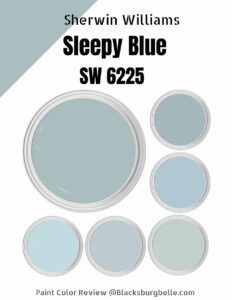 Sherwin Williams Sleepy Blue (SW 6225) Paint Color Review Sleepy Blue Sherwin Williams, Sw Sleepy Blue, Soft Blue Paint Colors, Naval Sherwin Williams, Soft Blue Paint, Sleepy Blue, Sherwin Williams Blue, Sherwin Williams Extra White, Sherwin Williams Alabaster