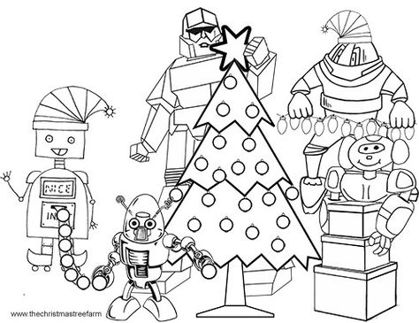 Robot Christmas Coloring In Printable Robot Video, Robot Coloring Pages, Robot Christmas, Online Advent Calendar, Christmas Robot, Robot Coloring, Robot Videos, Christmas Coloring, About Christmas