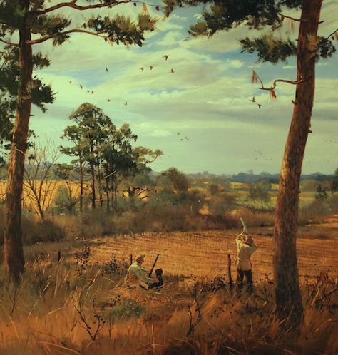 Dove Field by Brett J Smith Dove hunting in the South Hunting Wallpaper, Hunting Painting, Dove Hunting, Deer Wallpaper, Hunting Art, Vintage Illustration Art, Hunting Life, Hunt Scene, J Smith