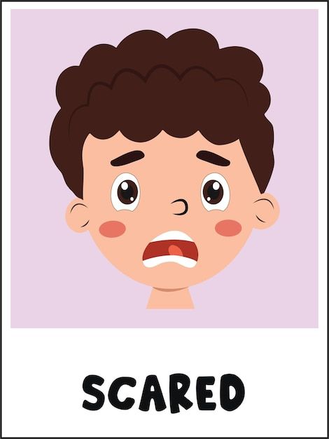 Labeling Emotions, Emotions Cartoon, Emotions Preschool Activities, Emotions Flashcards, Alphabet Wall Cards, Emotions Preschool, Scared Face, Emotions Posters, Emoji Patterns