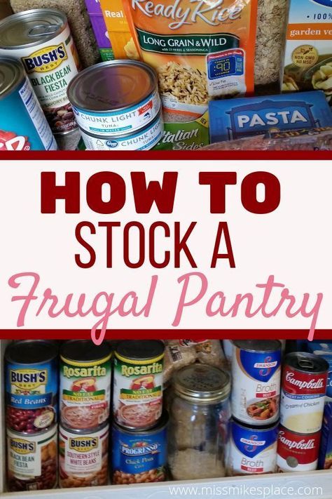 Frugal Pantry, Pantry Staples List, Pantry List, Healthy Pantry, Easy Chicken Pot Pie, Pantry Essentials, Fruit Breakfast, Emergency Food, Quick Meal