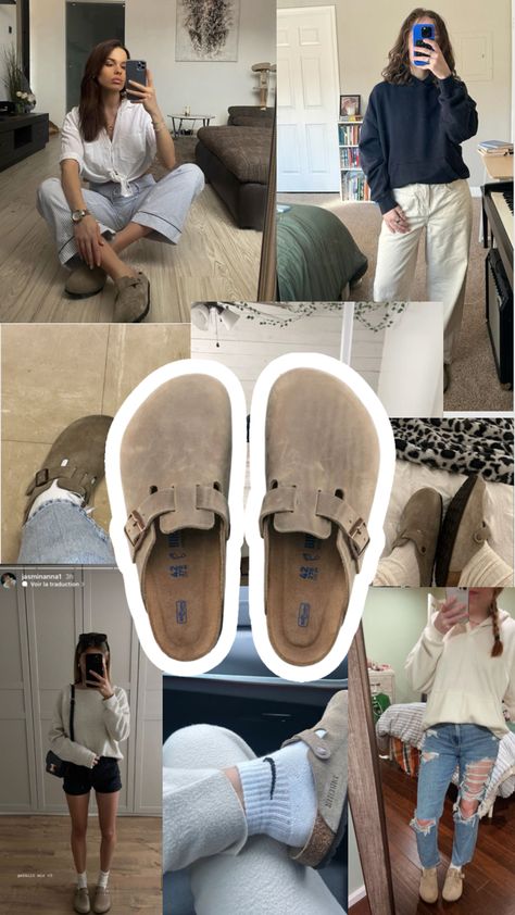 My new series I want birks so bad.#outfitinspo #Boston Birkenstock Birk Clogs Outfit, Boston Clogs Outfit, Clog Outfits, Boston Birkenstock, Birks Outfit, Birkenstock Boston Outfit, Boston Outfits, Birkenstock Outfit, Clogs Outfit