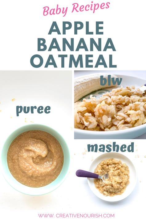 A simple, nutritious oatmeal baby recipe for weaning. Making homemade baby food is healthy and rewarding and your baby will love this. #blw #babyoatmealrecipe #babyrecipe Calorie Breakfast, Baby Recipe, Baby Solid Food, Weaning Foods, Baby Breakfast, Making Baby Food, Diy Baby Food, Easy Baby Food Recipes, High Calorie