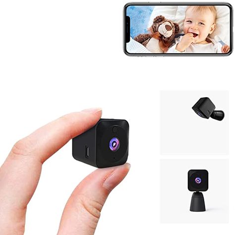 Mini Camera 4K HD Mini Surveillance Camera Live Transmission Mobile Phone App for Indoor WiFi Video Surveillance with Battery Small WiFi Baby Monitor Security Camera Compact Pet Camera Motion Sensor Night Vision : Amazon.de: DIY & Tools Hidden Cameras For Home, Bebe Video, Wifi Spy Camera, Security Camera Hidden, Mini Spy Camera, Hidden Spy Camera, Spy Cam, Nanny Cam, Pet Camera