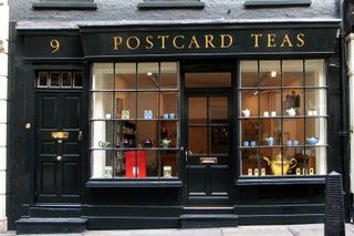 Vintage Shop Fronts, London Village, Tessa Metcalfe, Compton Street, Store Front Windows, London Neighborhoods, Umbrella Shop, Victorian Tiles, Tea Store