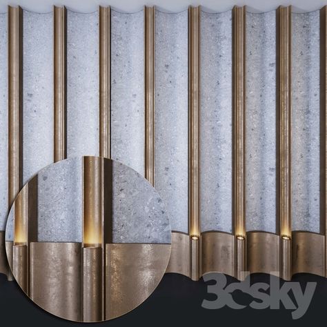 3d models: Other decorative objects - Decorative wall _ PN5 Glamour Home, Cladding Design, Interior Design Presentation, Lobby Interior, Clinic Design, Lounge Design, Tile Trim, Wall Decor Design, 3d Wall Panels