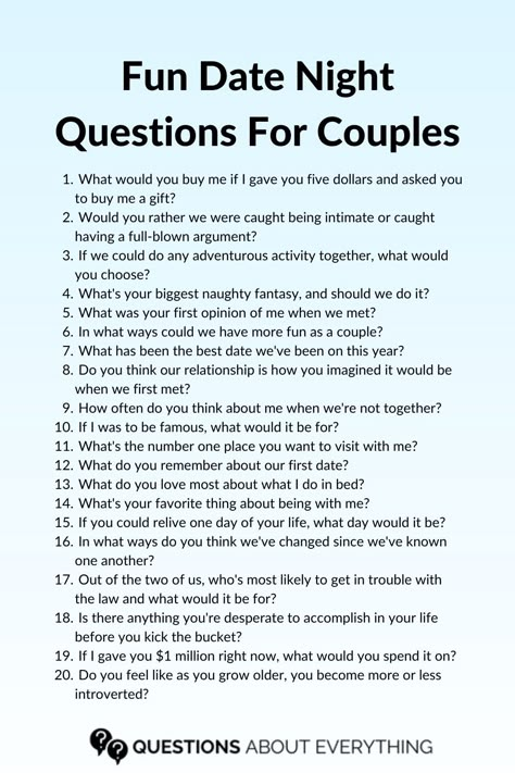 list of 20 date night questions Date Night Questions, Deep Conversation Topics, Creative Date Night Ideas, Questions For Couples, Intimate Questions, 21 Questions, Romantic Date Night Ideas, Cute Date Ideas, Relationship Lessons