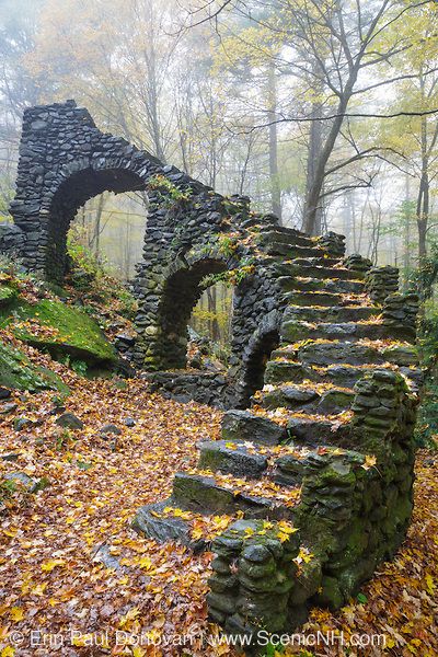 Leaves On The Ground, Dungeon Meshi, Stone Bridge, Castle Ruins, Autumn Scenery, Old Stone, Ancient Ruins, Nature Landscape, On The Ground