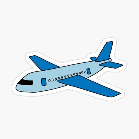 Airplane Printable, Pilot Cake Topper Printable, Party Stickers, Airplane Cake Topper Printable, Blue Airplane, Airplane Clip Art, Blue Stickers, Aeroplane Topper Printable, Airplane Sticker