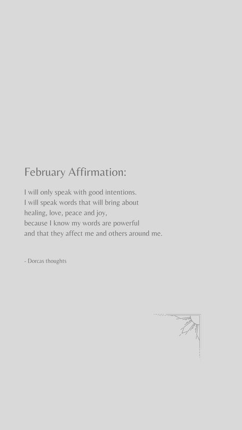 Download Free February affirmation wallpaper February Intentions, February Affirmations, February Wallpaper, Affirmation Wallpaper, Reflection Journal, Psychology Student, Words Of Affirmation, Spoken Word, My Thoughts