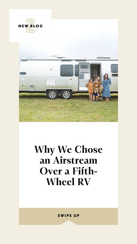 Airstream vs. a 5th Wheel RV: Our Decision for Full Time Family Travel. If you're considering full time travel in an RV with your family, you need a motor home that fits your lifestyle. When you're traveling in an RV full time with kids, or airstream living full time while you road trip the 50 US states, the camper home interior, airstream interior or RV interior is important! If you want to be a full time travel family, check out this post to see why we chose an airstream over a 5th wheel RV. Family Travel Map, Camper Home, Airstream Living, Travel Packing Essentials, 5th Wheel Rv, Beach Vacation Packing List, Airstream Remodel, Family Travel Hacks, Airstream Interior