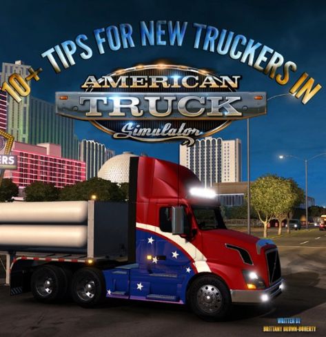 Are you a beginner looking for tips, tricks, and help for the American Truck Simulator game?  Find out all you need to know here! Trucking Business, American Truck Simulator, Address Card, Test Card, Im Obsessed, Truck Driver, Semi Trucks, Tips Tricks, Big Trucks