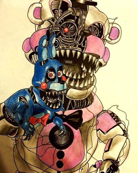 Funtime Freddy Drawing, Nightmare Drawing, Creepy Games, Funtime Freddy, Fnaf Sl, Fnaf Sister Location, Fnaf 4, Five Night At Freddy, Fnaf Wallpapers