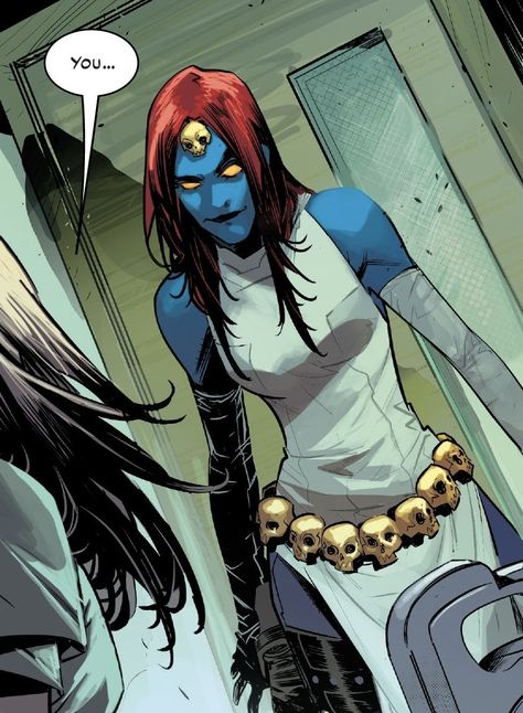 Mystique in X Deaths of Wolverine #1 | Art by Federico Vicentini & Dijjo Lima Mystique Comic, Mystique Xmen, Xmen, X Men, Marvel Dc, Marvel Comics, Art Reference, Marvel, Comics