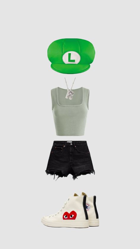 luigi costume for halloween!! Luigi Costume, Costume For Halloween, Halloween Costumes, Halloween