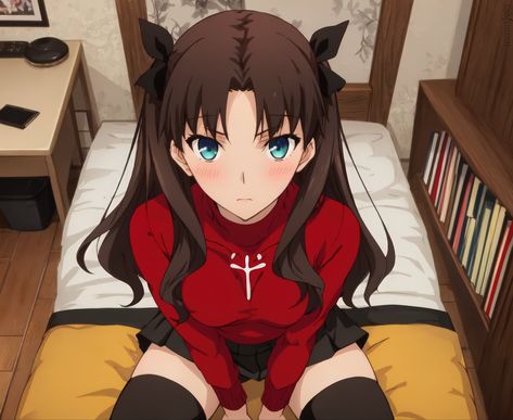 Misaka Mikoto, Rin Tohsaka, Gilgamesh Fate, Shirou Emiya, Tohsaka Rin, Asuka Langley, Fate Series, Night Art, Anime Girlxgirl