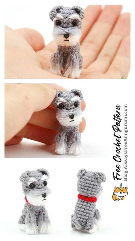 Amigurumi Dog Free Pattern, Knitting Amigurumi, Crochet Handles, Free Pattern Crochet, Dog Crochet, Crochet Dog Patterns, Amigurumi Plush, Crochet Christmas Gifts, Teddy Dog