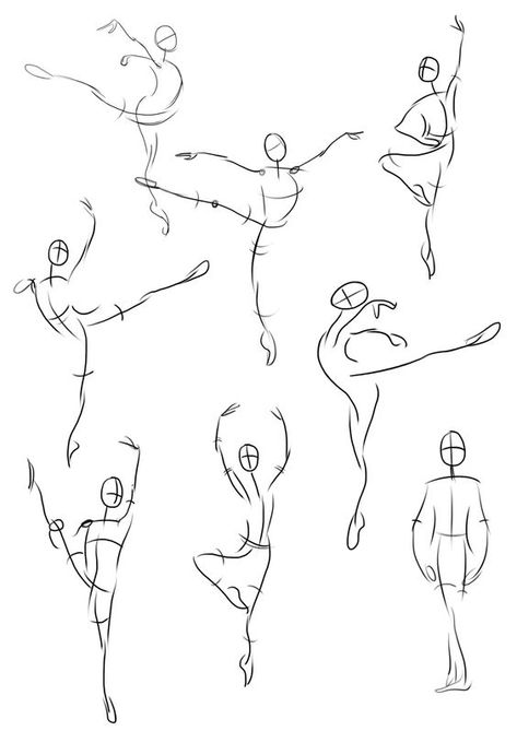 심플한 그림, Dancing Drawings, Ballet Poses, Stick Figure Drawing, Body Sketches, Human Figure Drawing, Different Poses, Drawing Style, Figure Sketching