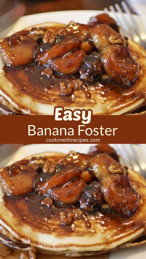 Easy Banana Foster Recipe Bananas Foster Recipe Easy, Banana Foster Ice Cream, Bananas Foster Sauce, Recipes Using Puff Pastry, Banana Foster Pancakes, Banana Foster Recipe, Banana Foster, Rum Sauce, Ice Cream Sandwiches Recipe