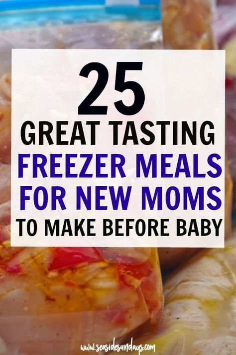 Make ahead Freezer meals for new moms | great tasting meals for filling up the freezer before baby. Having a hot meal ready to go makes life much easier for a postpartum mom. These make-ahead meals are healthy and great for breastfeeding moms who need to keep their milk supply up. Many of these freezer meals are gluten free, paleo and vegan. Tons of vegetarian freezer meals and many are kid-friendly too! Newborn Baby Hacks, Freezer Meals For New Moms, Meals For New Moms, Vegetarian Freezer Meals, Make Ahead Freezer Meals, Newborn Hacks, Power Foods, Before Baby, Milk Supply